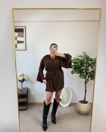 SUKIENKA ANGELINA BRĄZOWA